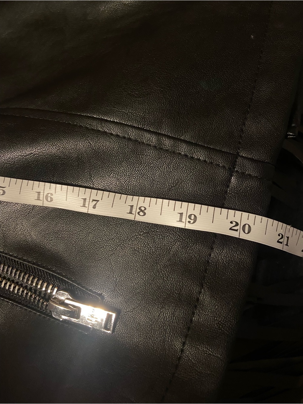 Current Mood Faux Leather Fringe Jacket - Picture 6 of 6